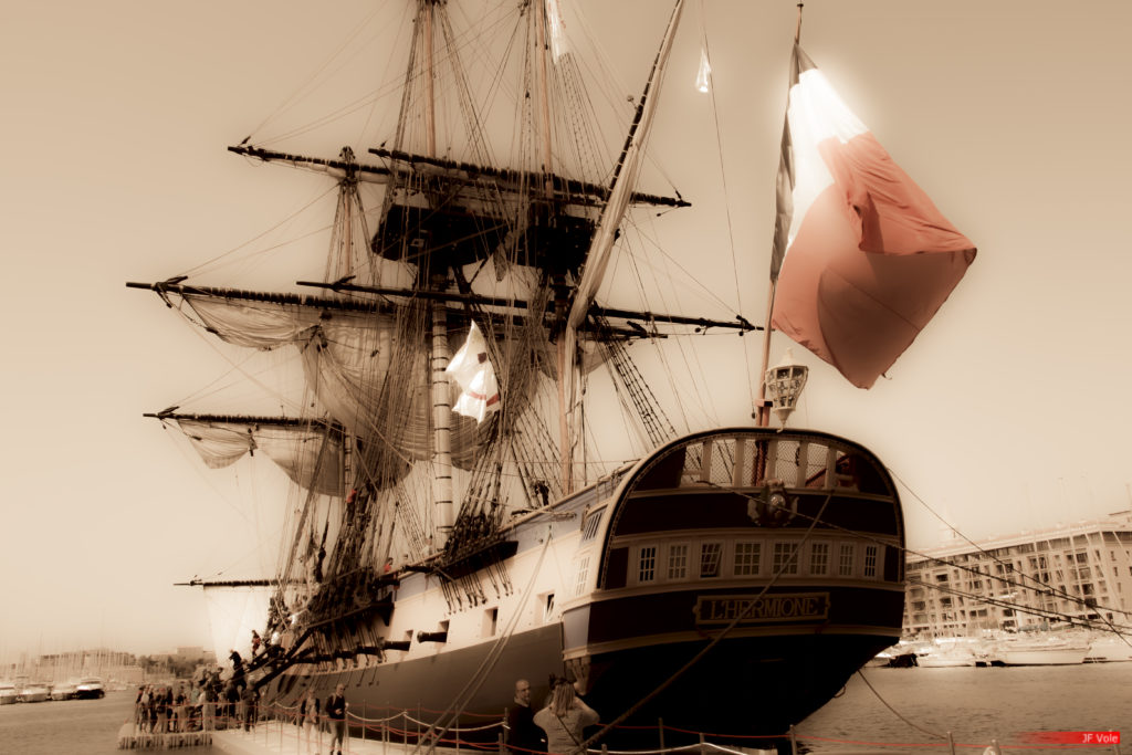 L’Hermione L’Hermione à Marseille, avril 2018.