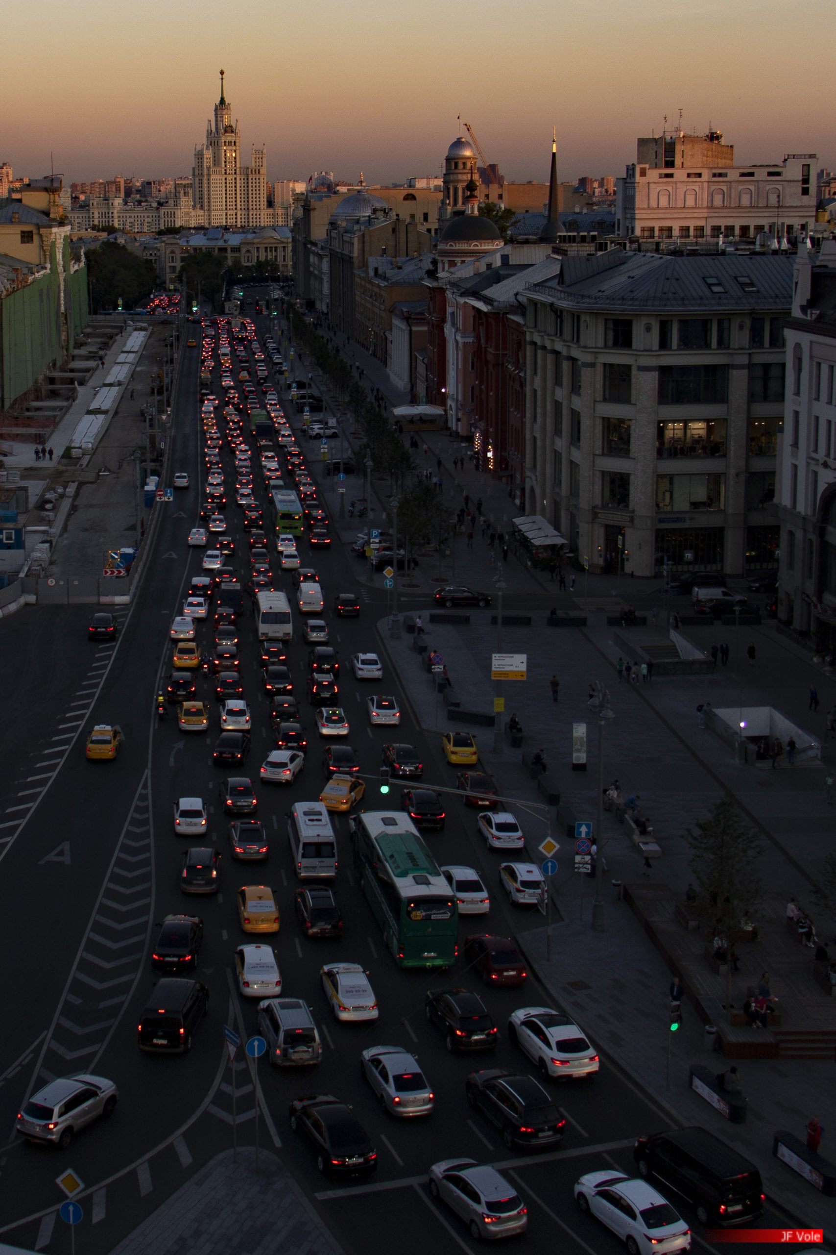 Vue depuis les toits des Magasin Dietsky mir. Moscou, septembre 2018.